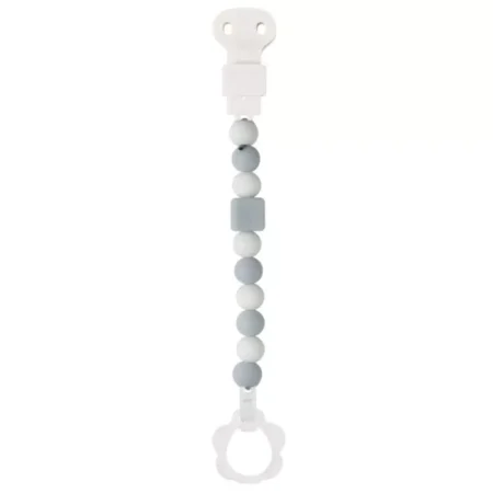 Attache-Sucette Silicone - 25 cm - Gris