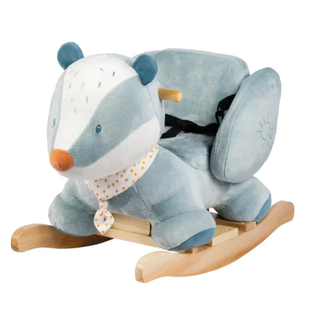 Animal à Bascule Blaireau Felix - Felix & Leo - Bleu Poussiéreux