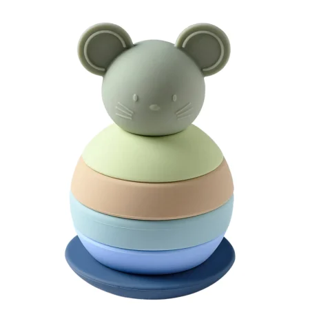 Culbuto Silicone - Souris - 15 cm - Vert