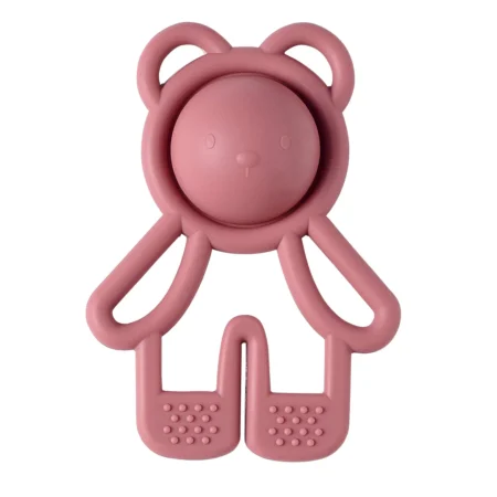 Anneau Dentition Pop-it Silicone - 10 cm - Rose