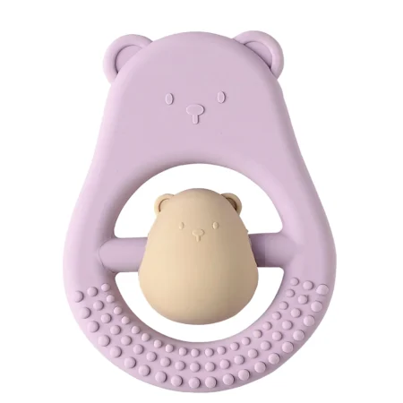 Anneau Dentition Maman Et Enfant Silicone - 15 cm - Lilas