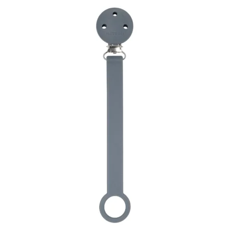 Attache-Sucette avec Fixation Universel Silicone - Silicone & Rubber - 21 cm - Gris Foncé
