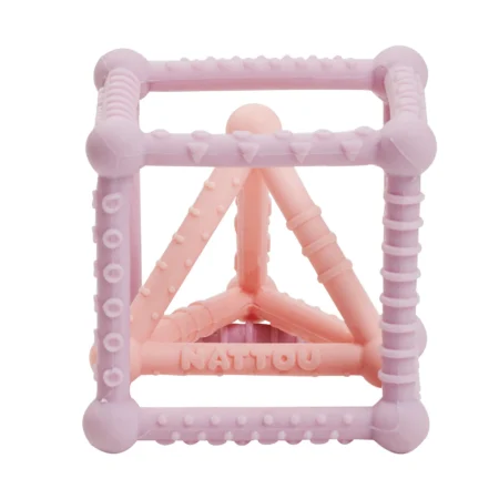Cube Jouet Silicone - 10 cm - Rose