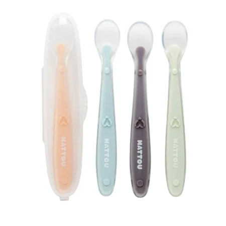 Cuillières Set 4 Pièces Silicone - 4 - Taille unique - Multicolore