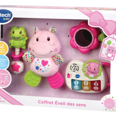 Coffret naissance - Eveil des sens - Rose