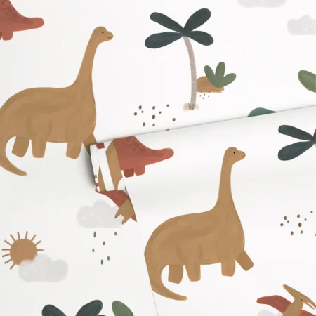 SUNNY - Papier peint enfant - Motif Dinosaures