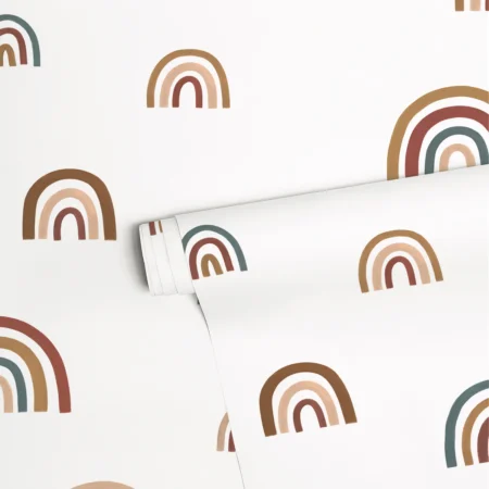 SUNNY - Papier peint enfant - Motif Arc-en-ciel