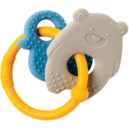 Anneau de dentition en silicone Ours et Canard