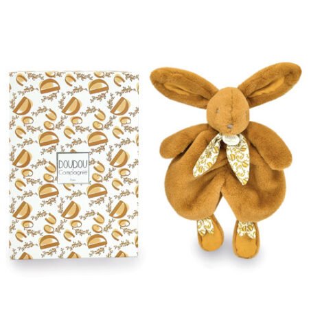 Lapin DOUDOU® - Doudou lapin Jaune moutarde - 29 cm