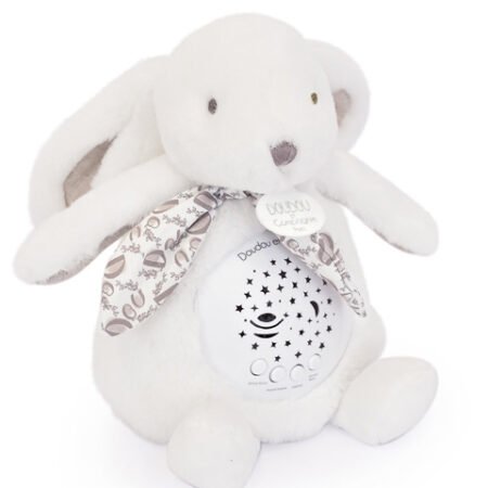 Veilleuse Lapin Musicale Projection mur avec chansons Douces - Blanc