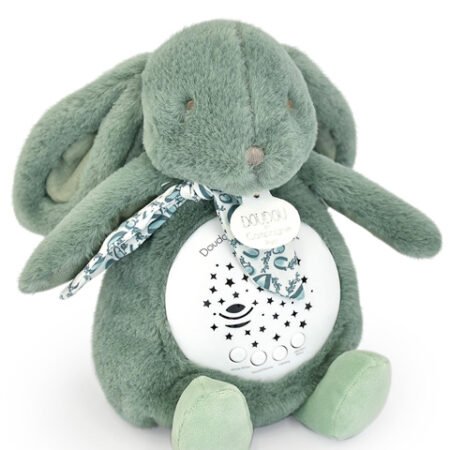 Veilleuse Lapin Musicale Projection mur avec chansons Douces - Vert