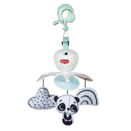 Mobile à emporter avec décoration en noir et blanc