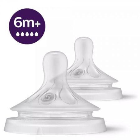 Lot de 2 tétines Natural response 6 mois+ débit rapide